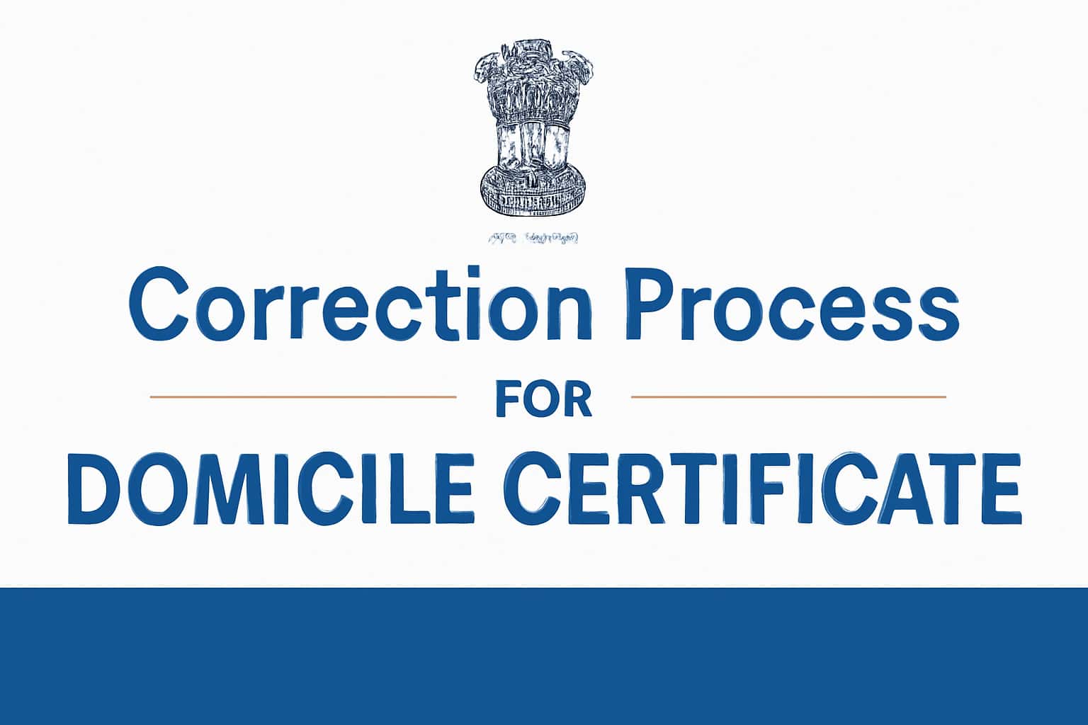 Correction Process for Domicile Certificate