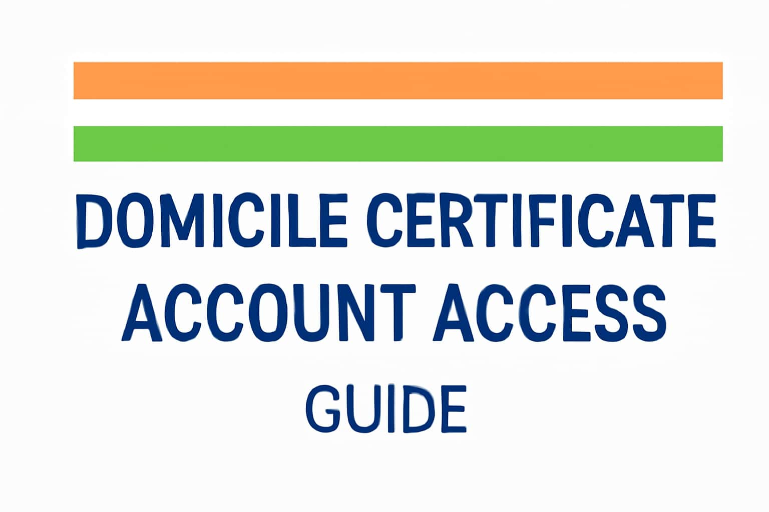 Domicile Certificate Account Access - Guide
